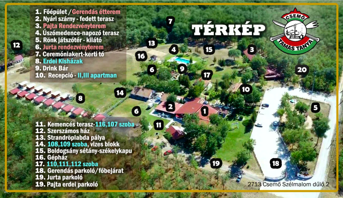 Tamás Tanya térképe